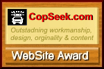 CopSeek.com Law Enforcement WebSite Award